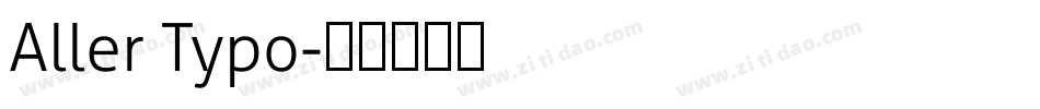 Aller Typo字体转换